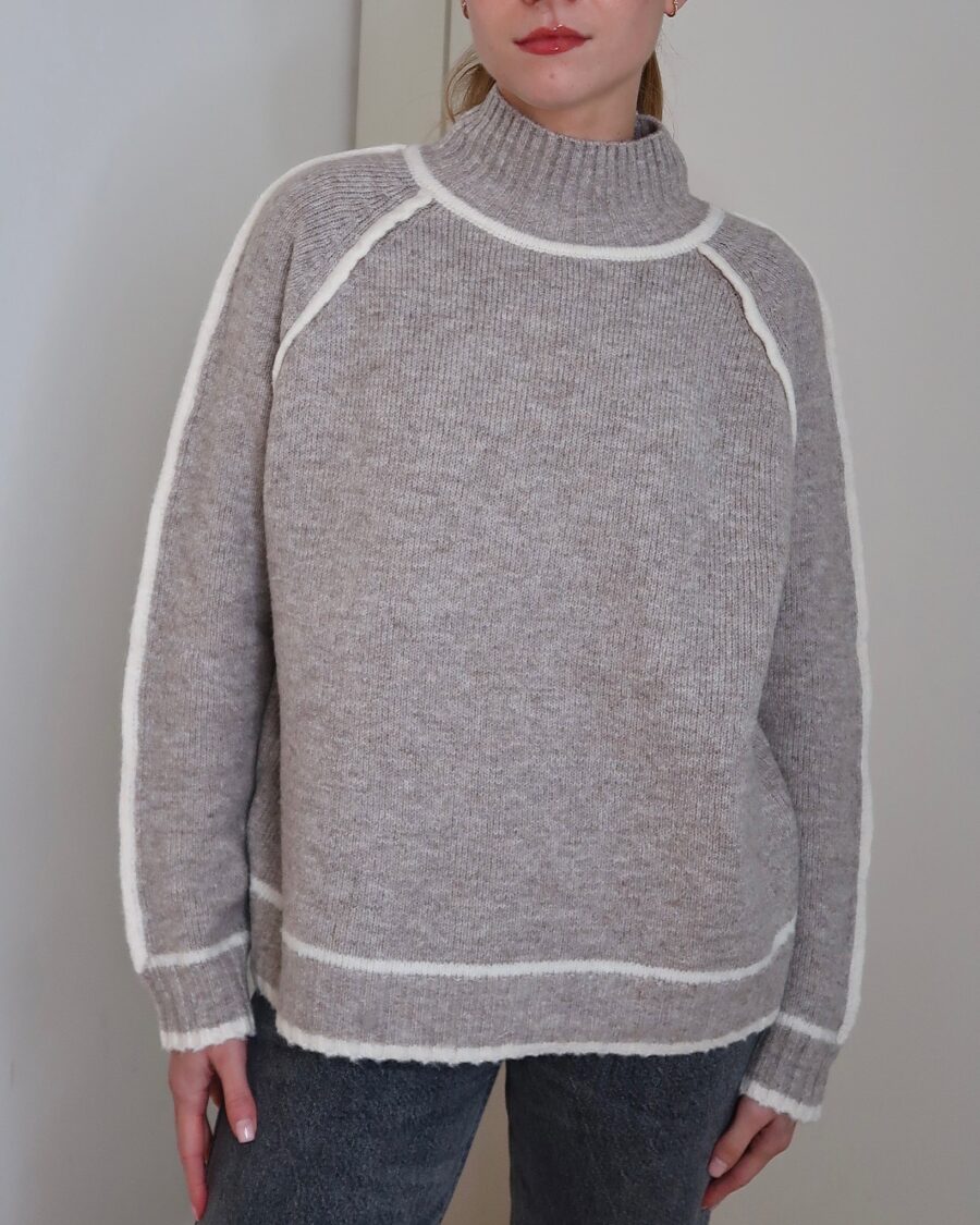 Panel Knit Taupe