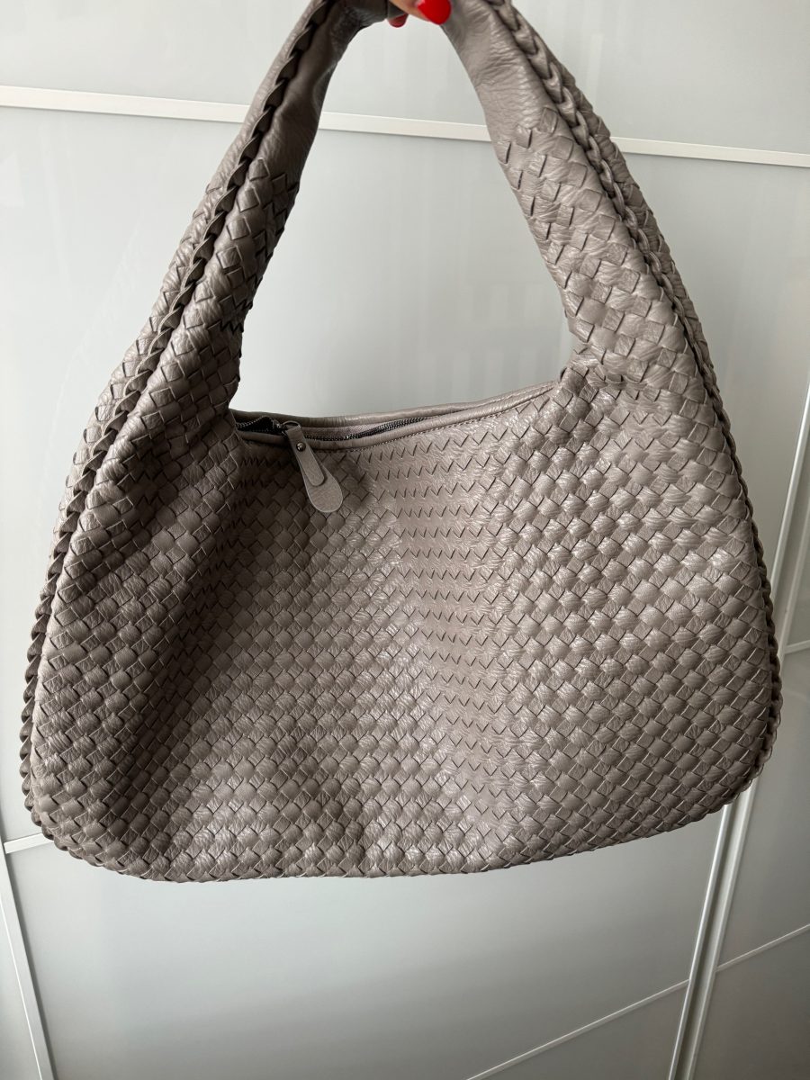 Grey Woven bag
