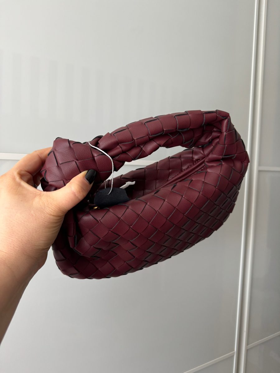 Dark Red knot bag
