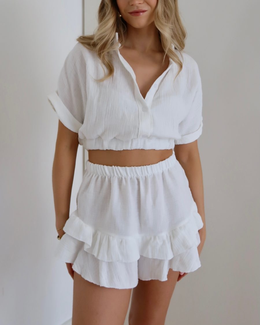 White Cheesecloth Coord