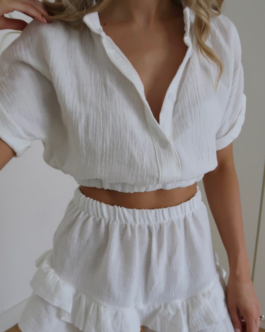 White Cheesecloth Coord