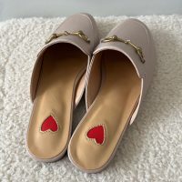 Real Leather Gracie Mules - Light Beige Size EU38/5 - Image 5