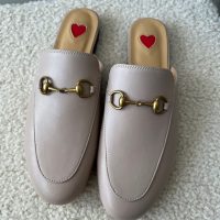 Real Leather Gracie Mules - Light Beige Size EU38/5 - Image 3