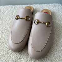 Real Leather Gracie Mules - Light Beige Size EU38/5 - Image 4