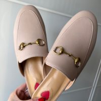 Real Leather Gracie Mules - Light Beige Size EU38/5