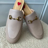 Real Leather Gracie Mules - Light Beige Size EU38/5 - Image 8
