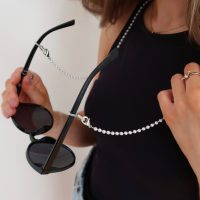 Dainty Pearl & Chain Sunglasses Chains - Image 2