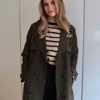 Belted Trench Coat - Khaki - Image 14