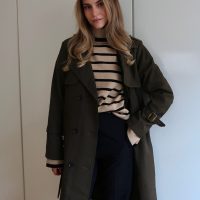 Belted Trench Coat - Khaki - Image 13
