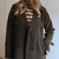 Belted Trench Coat - Khaki - Image 15
