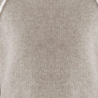 Panel Trim Knitted High Neck Jumper - Taupe - Image 13