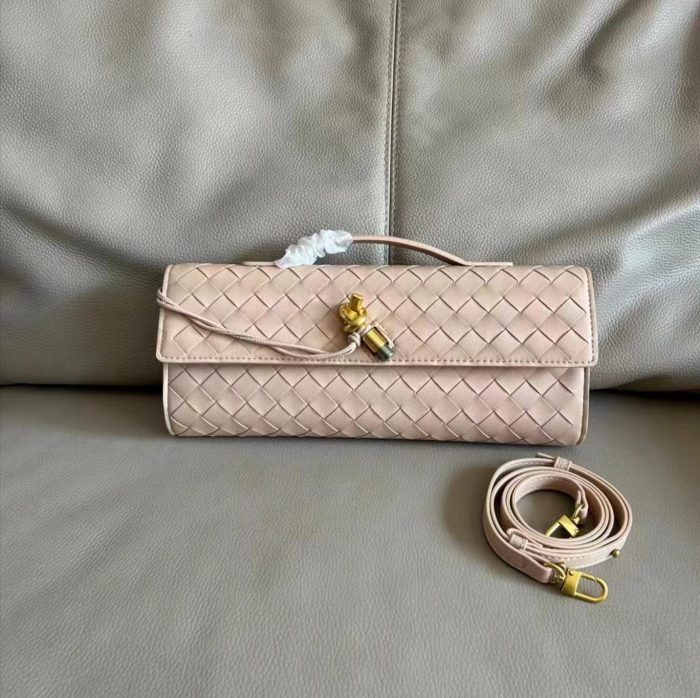 The Long Clutch Genuine Leather Nude