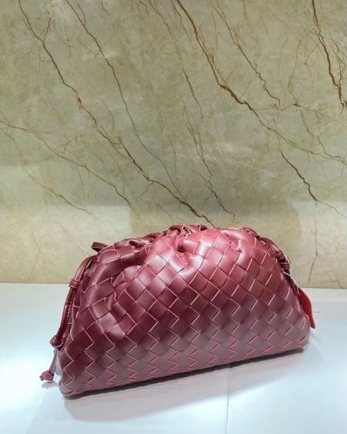 Burgundy Woven Cloud bag