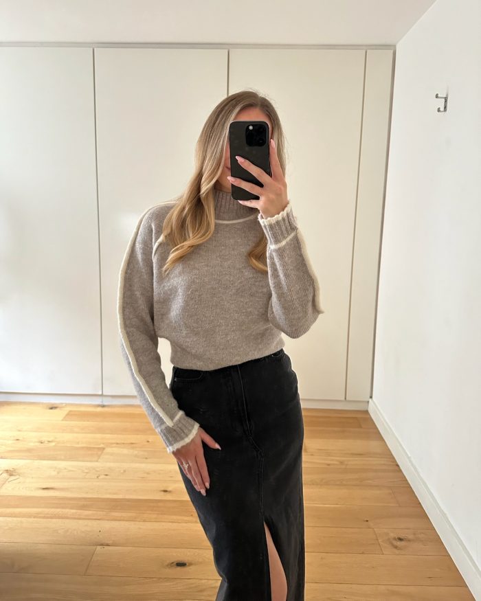 Taupe Knit Jumper