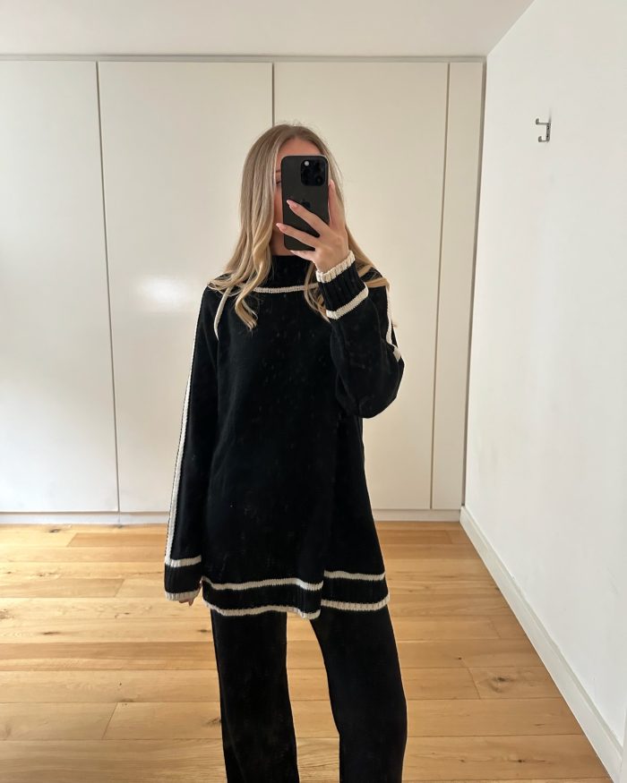 Black Knitted Coord