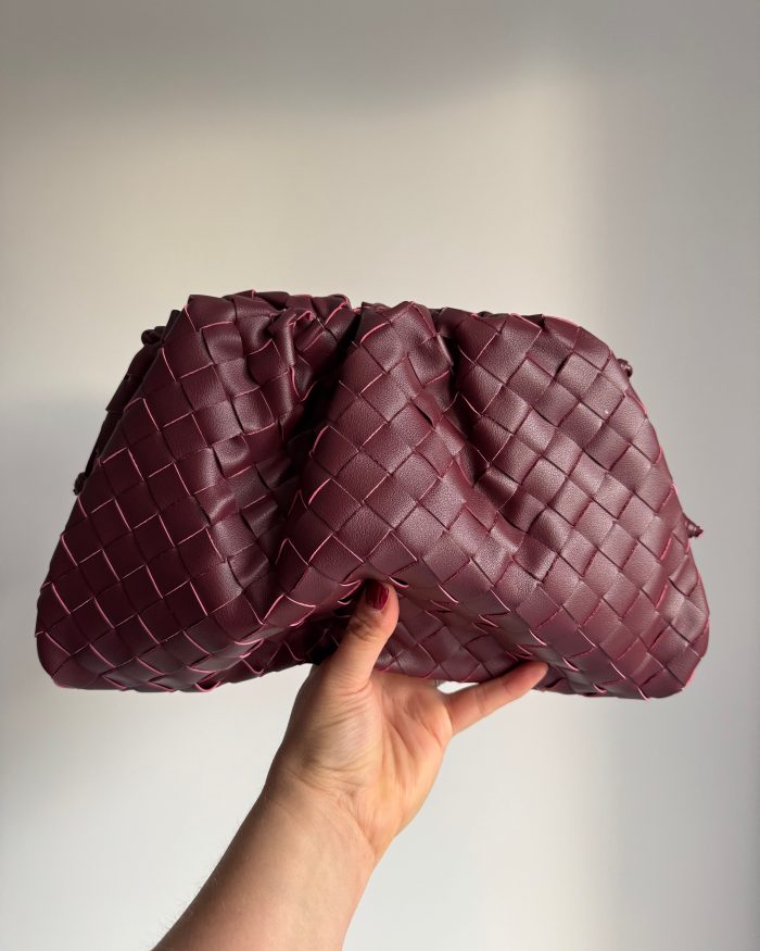 Burgundy Cloud Leather Bag