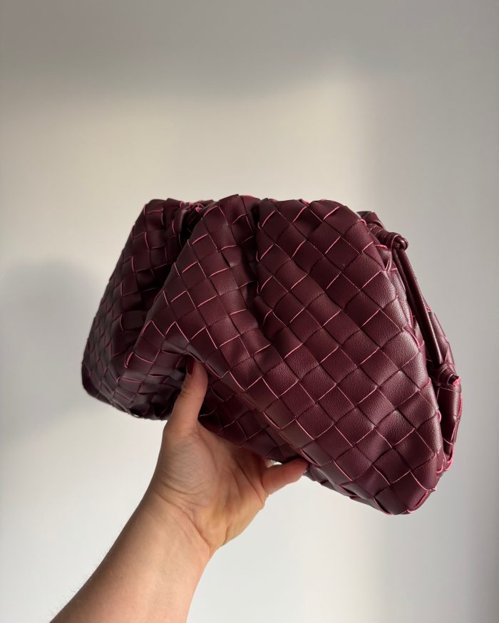 Burgundy Cloud Leather Bag