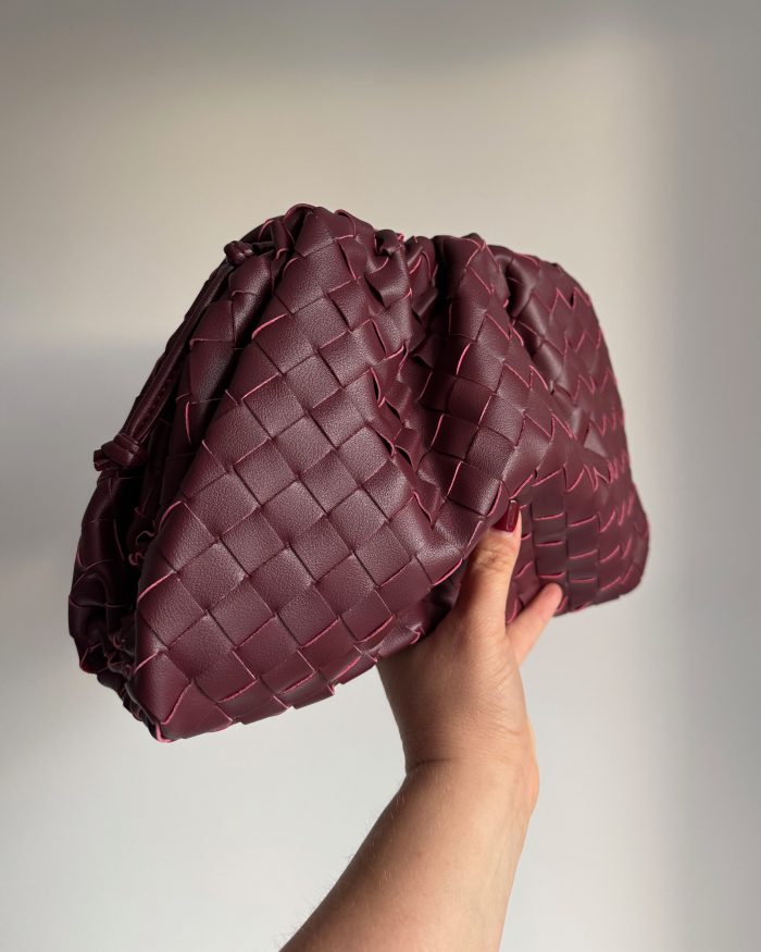 Burgundy Cloud Leather Bag