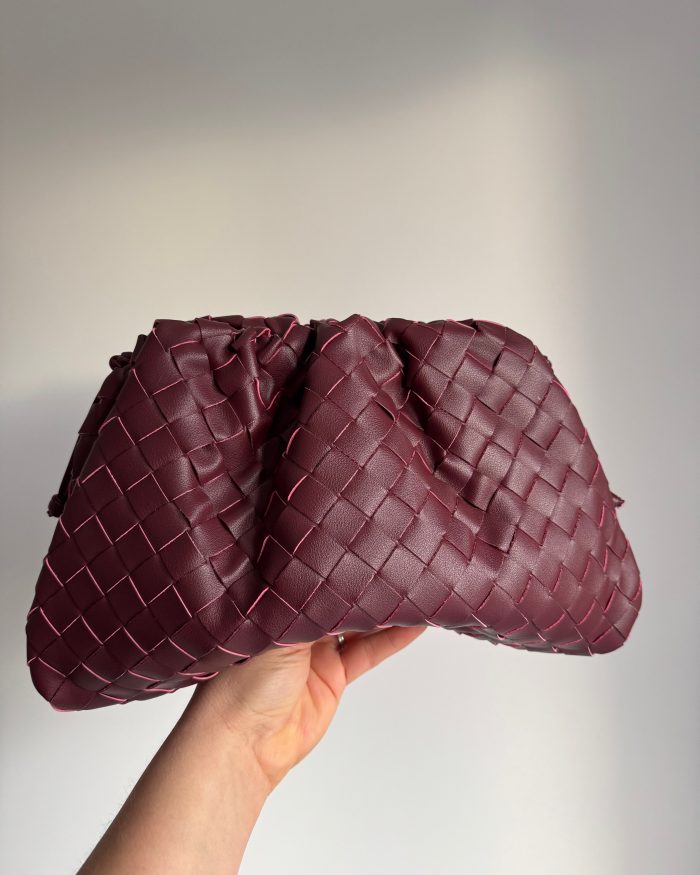 Burgundy Cloud Leather Bag