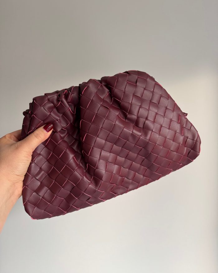 Burgundy Cloud Leather Bag