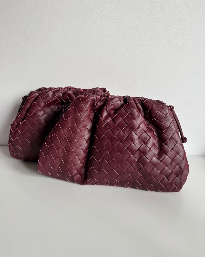 Burgundy Cloud Leather Bag