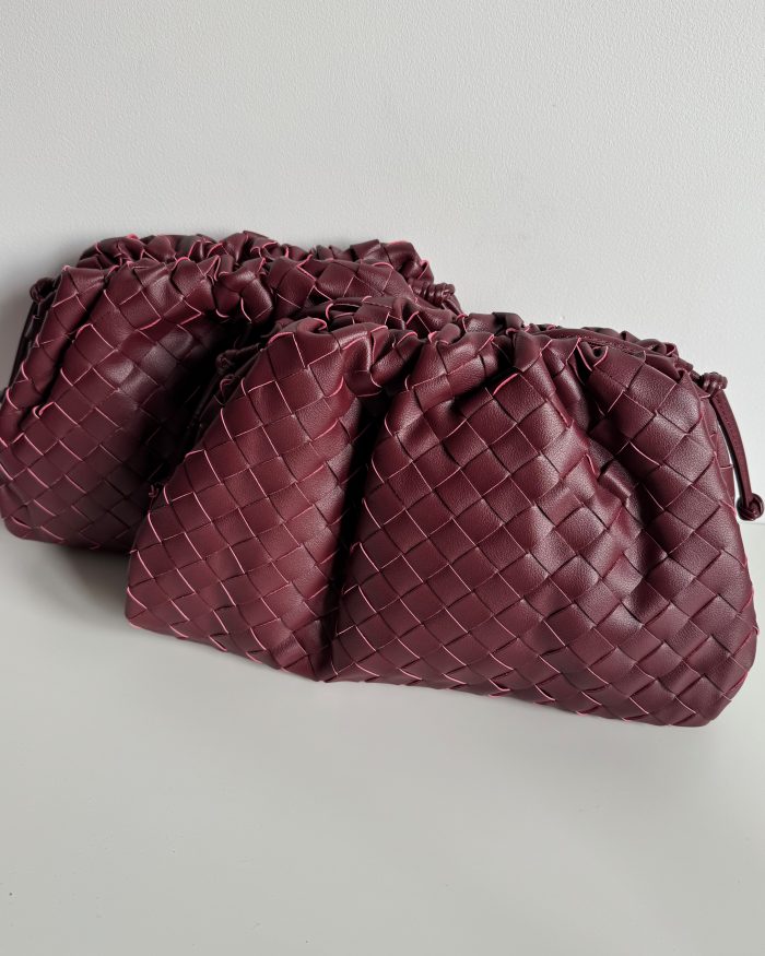 Burgundy Cloud Leather Bag