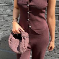 Knitted Waistcoat & Trousers Co-Ord - Brown - Image 11