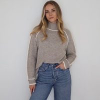 Taupe Knit Jumper