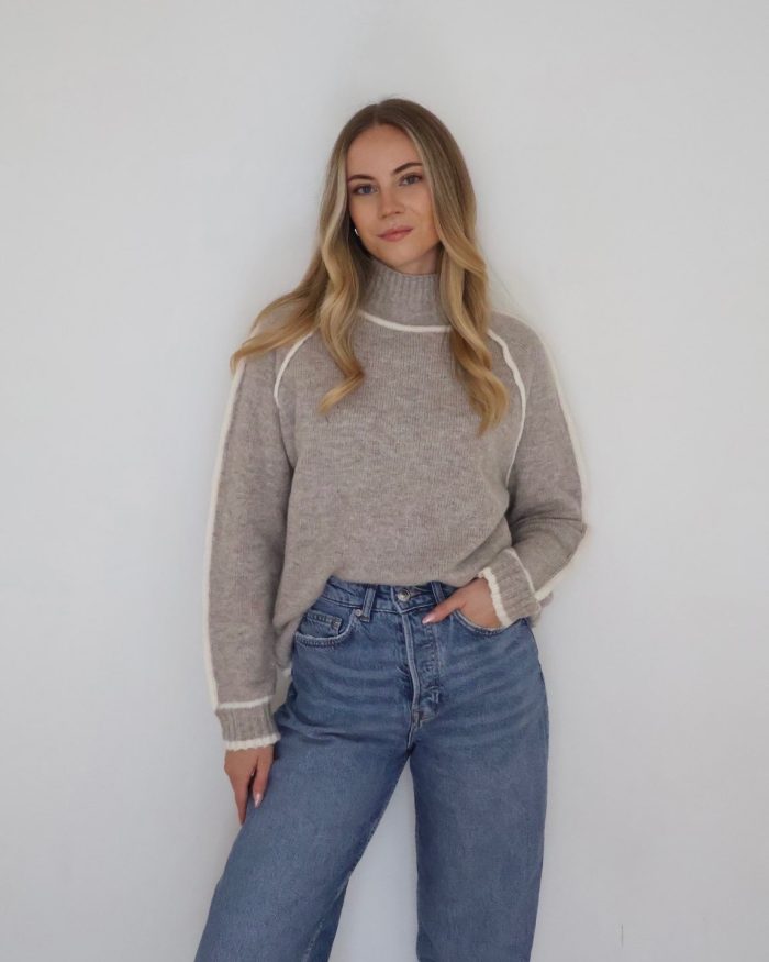 Taupe Knit Jumper