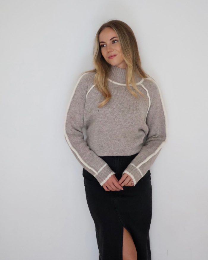 Taupe Knit Jumper