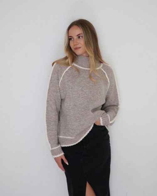 Taupe Knit Jumper