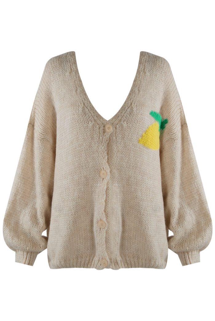 Limon Cello Cardigan Taupe