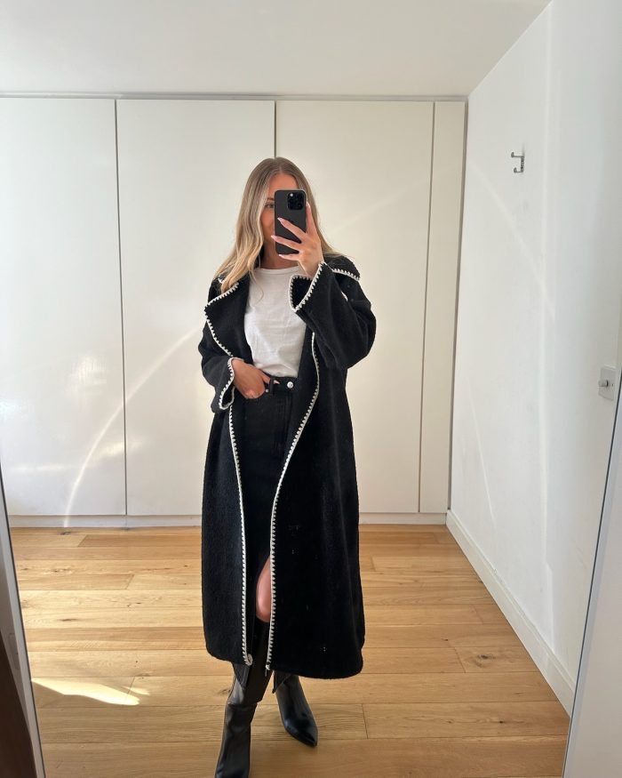 Black Long Wool Coat