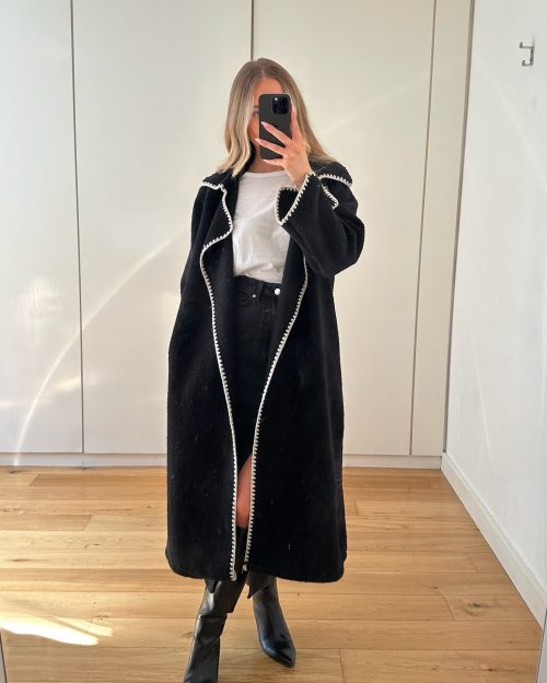 Black Long Wool Coat