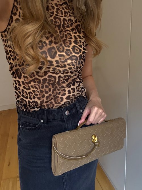 Leopard Print Sheer Top