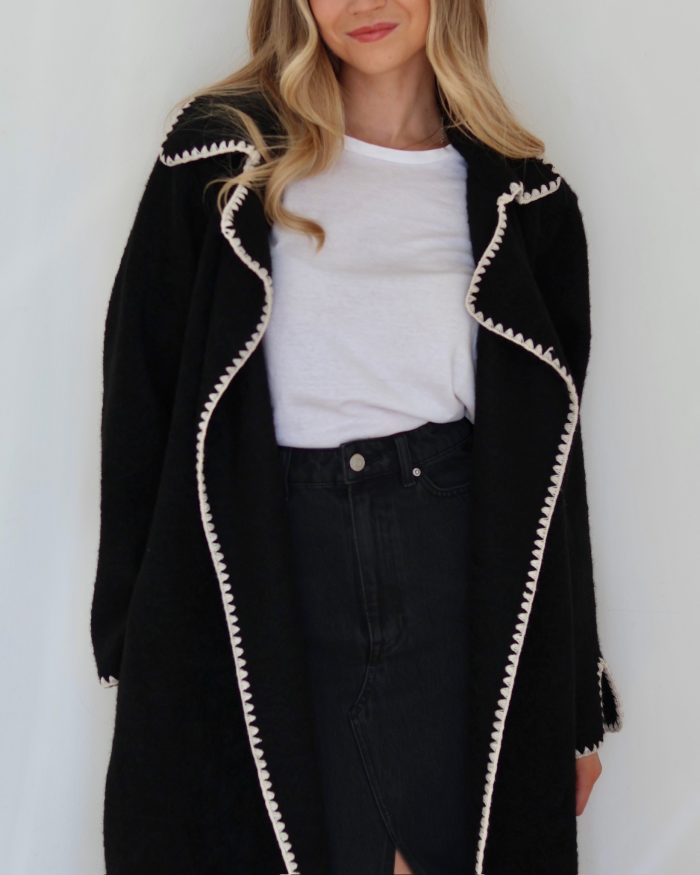 Black Long Wool Coat