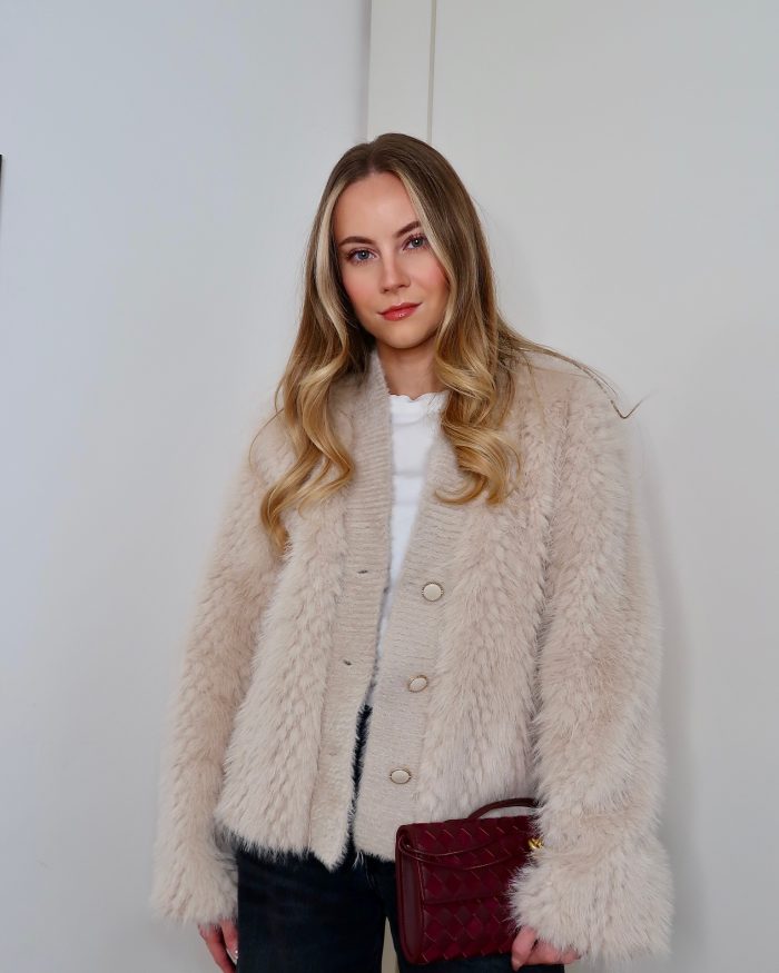 Faux Fur Cardigan Jacket