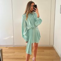 Aqua Green Boho Dress