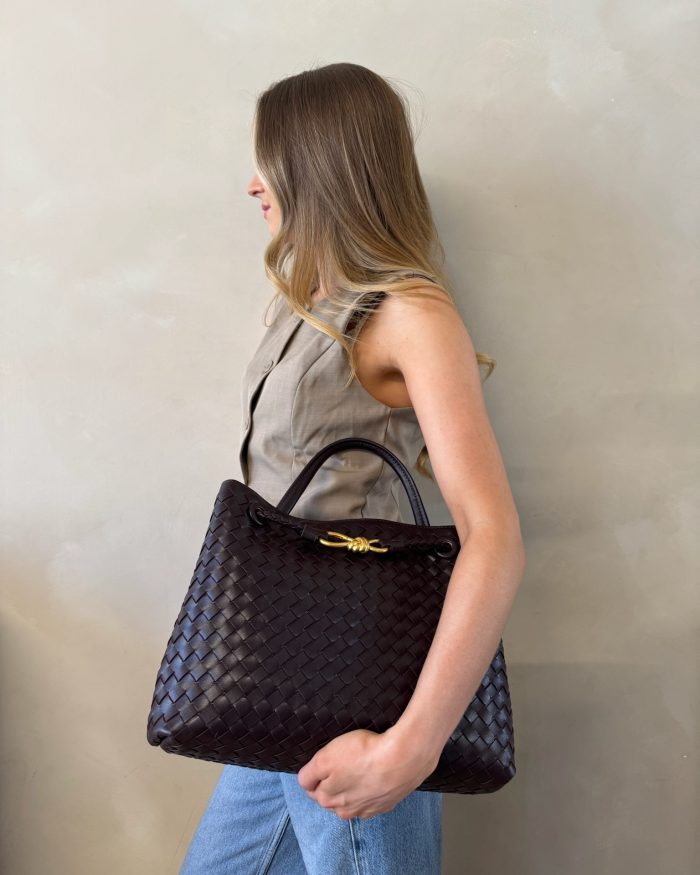 Brown Bow Bag