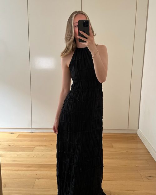 Valentina Black Maxi Dress