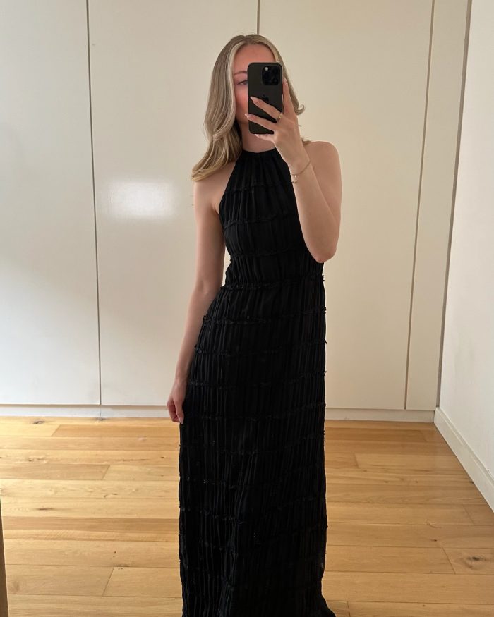 Valentina Black Maxi Dress