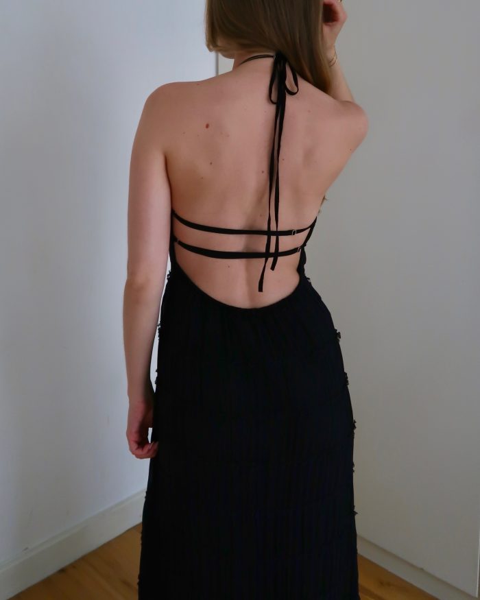 Valentina Black Maxi Dress