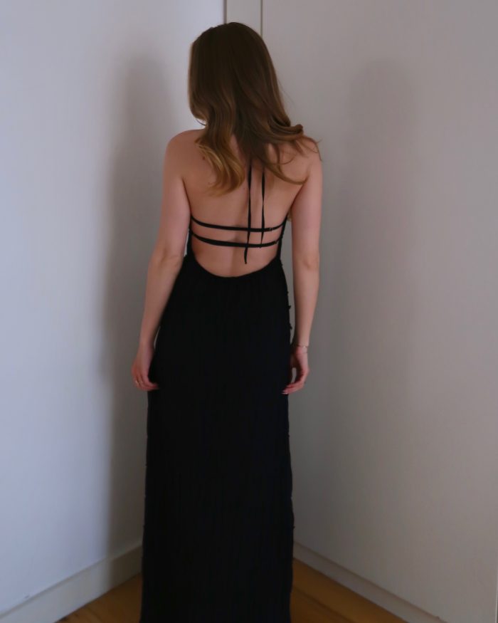 Valentina Black Maxi Dress