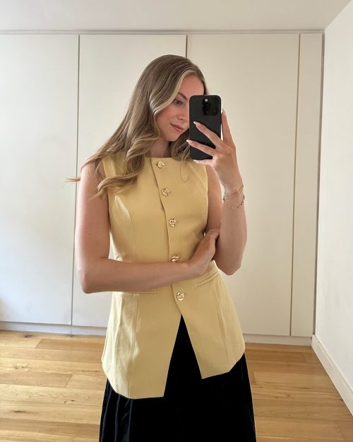 Capri Waistcoat Yellow