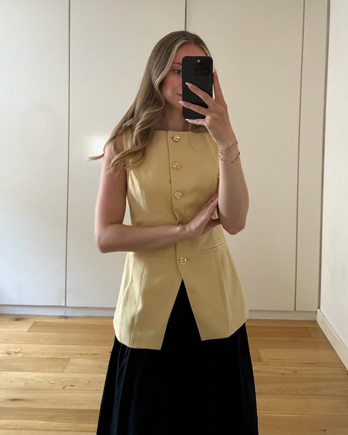 Capri Waistcoat Yellow