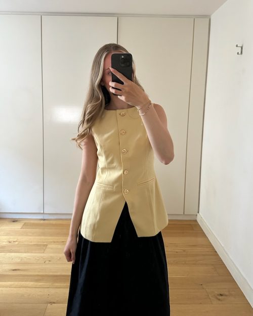 Capri Waistcoat Yellow