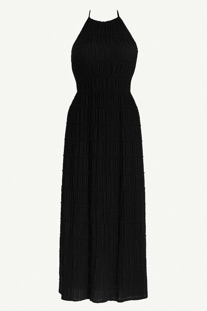Valentina Black Maxi Dress