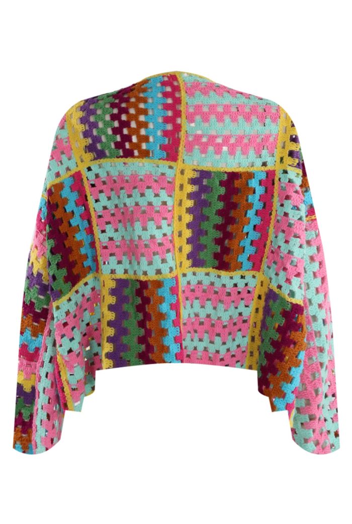 Indie patchwork Oversized cardigan Crochet