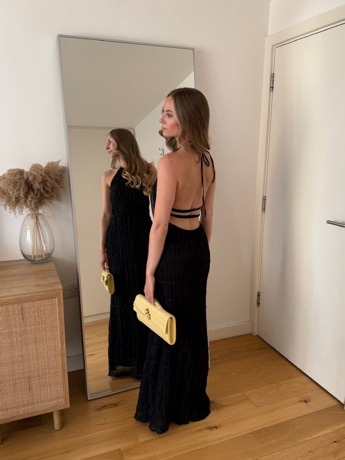 Valentina Black Maxi Dress