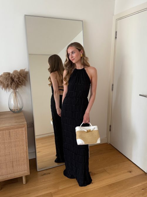 Valentina Black Maxi Dress